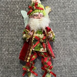 Whimsical Holiday Elf in Red and Green
